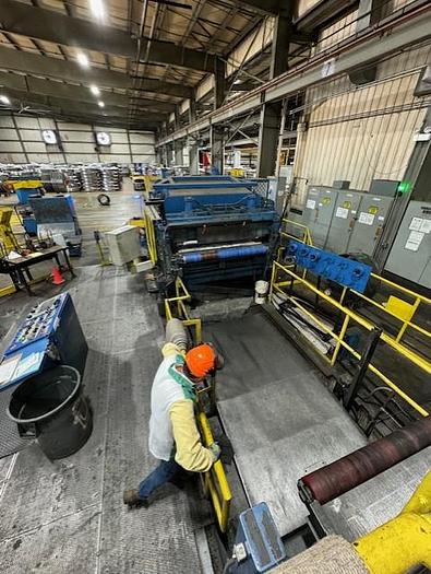 Used 60" x .250" x 50,000lbs Pro Eco Slitting Line