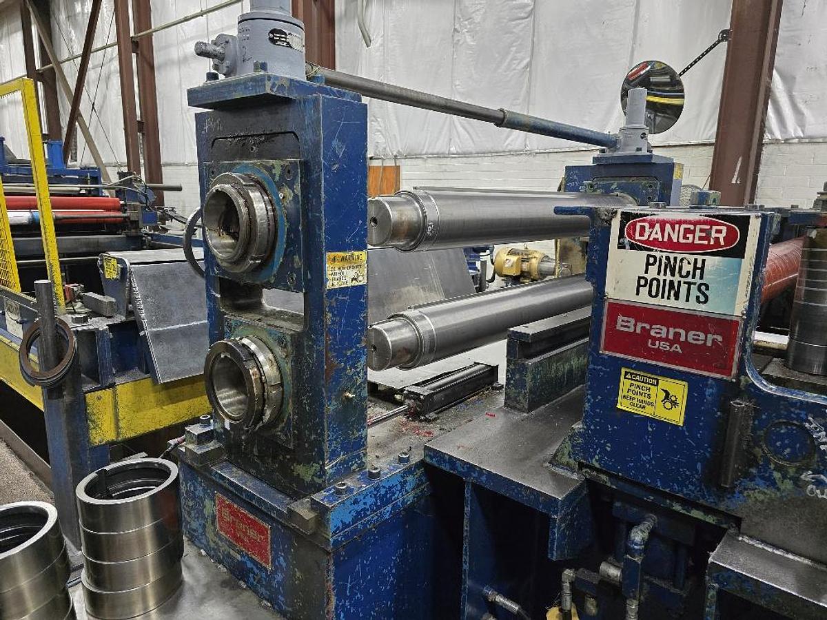 Used 60” X 50,000 Lb Braner Slitting Line