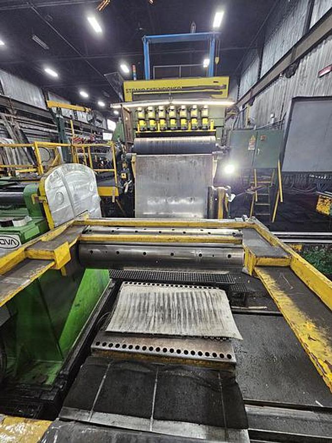 Used 60" x 50,000 Lbs Herr-Voss Recoiler w/ Attached Separator & Push-off  	