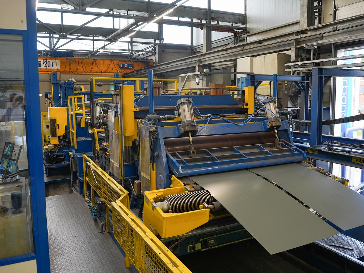 Used 65” x .098” Stainless Steel Slitting Line