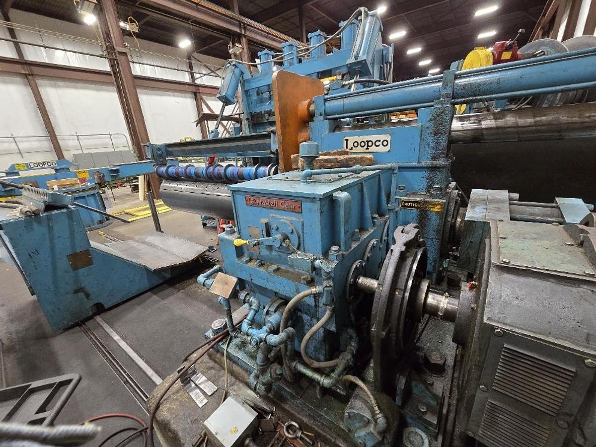 Used 72” X 50,000 Lb Loopco Slitting Line