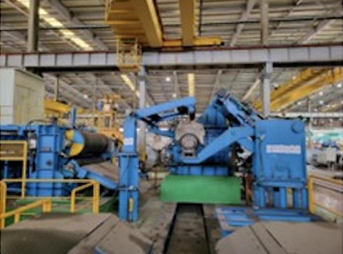 Used 63” x 0.079” x 28,000 Lb Tension Leveling Line