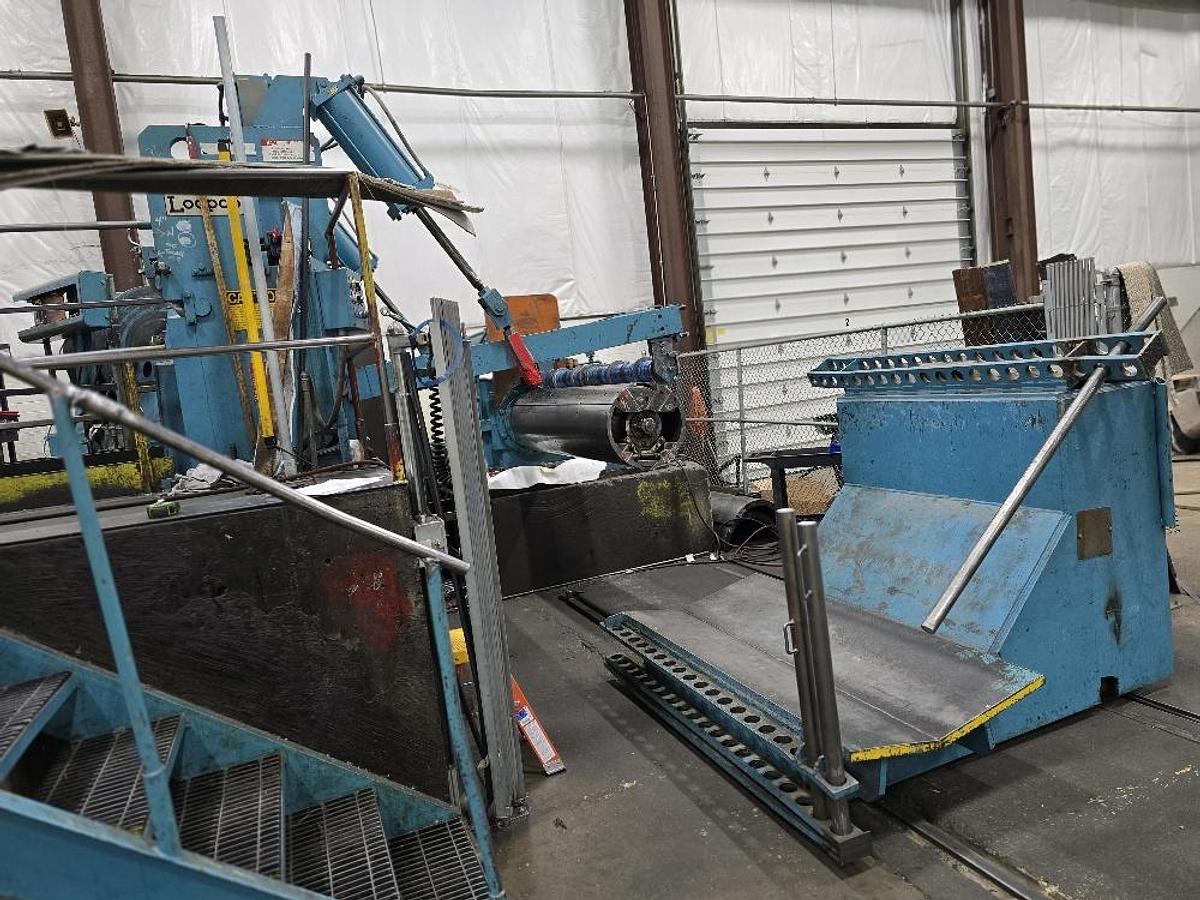 Used 72” X 50,000 Lb Loopco Slitting Line