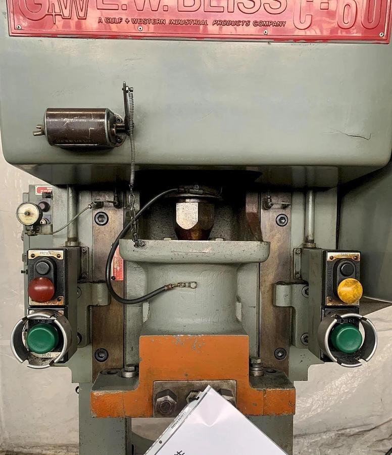 Used 60 Ton E-W Bliss C-60 OBI Press