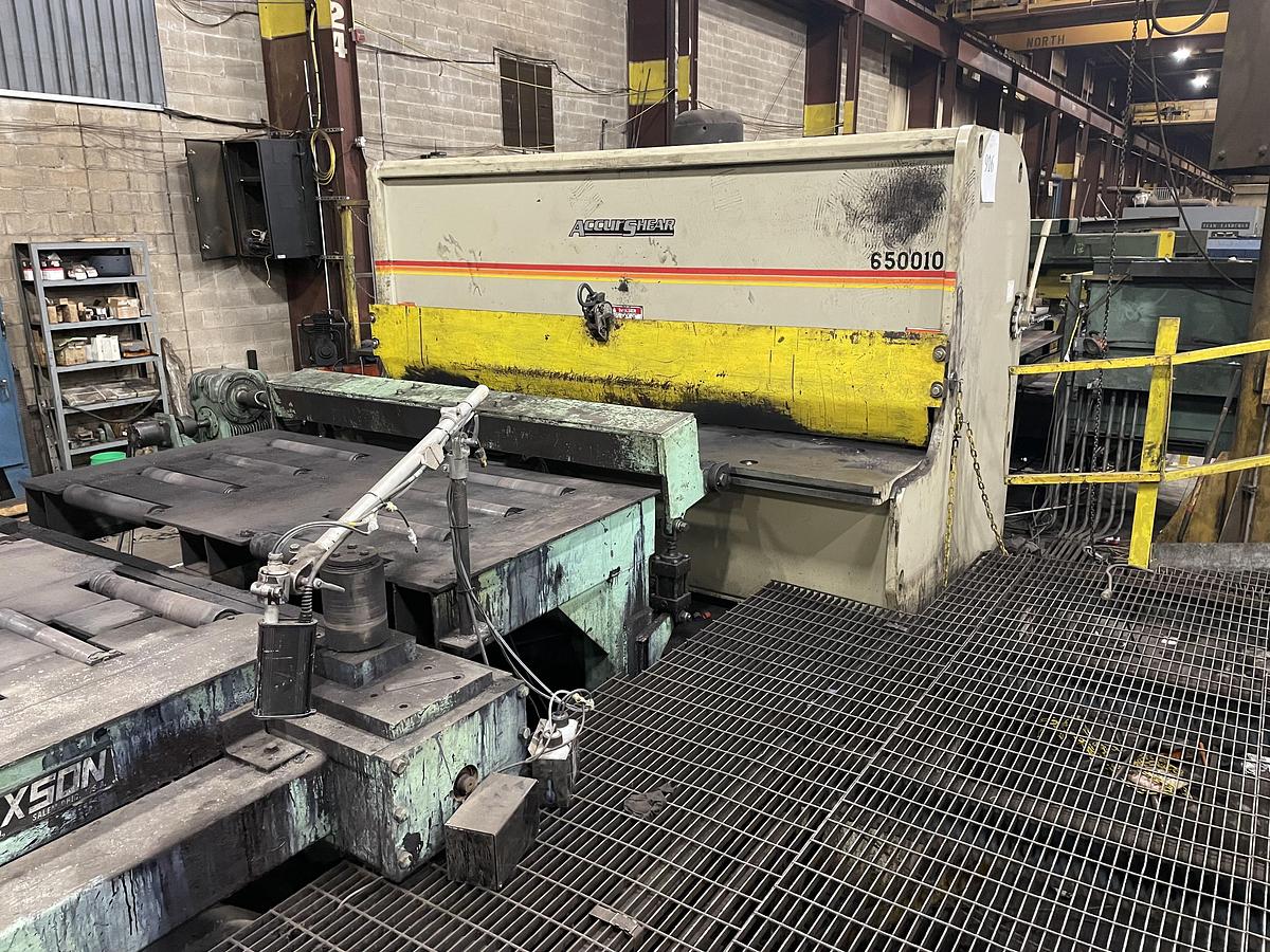 Used 72" x 1/2" x 44,000lb Bradbury/Paxson Cut-To-Length Line