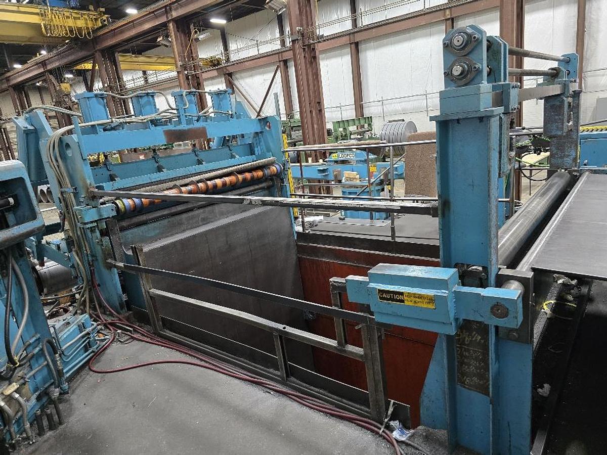 Used 72” X 50,000 Lb Loopco Slitting Line