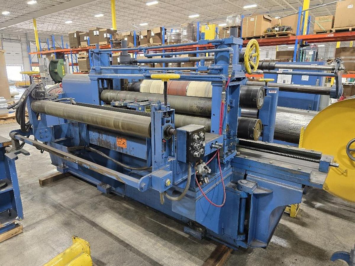 Used 30” x .125” x 10,000# Rex Slitting Line