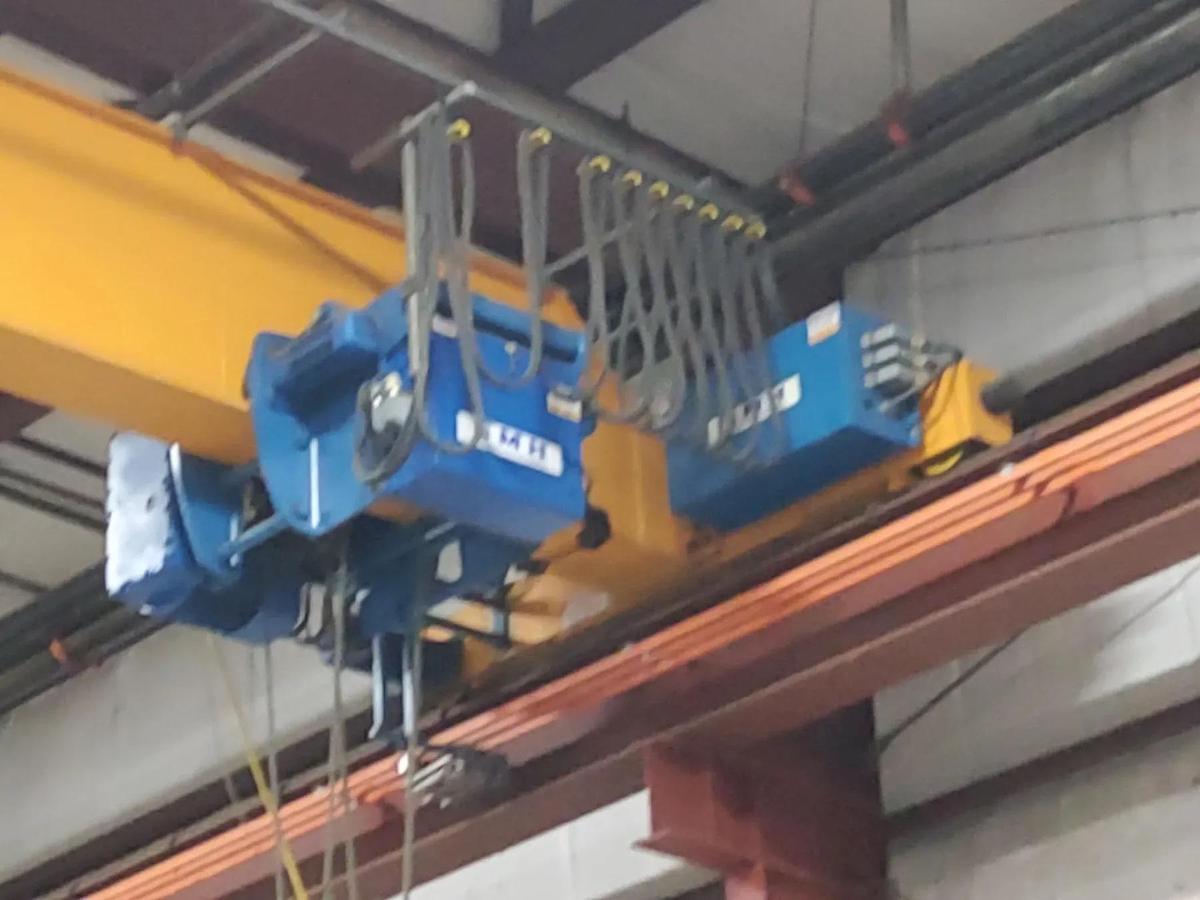Used 10 Ton x 47’ ABBUS Bridge Crane with EMH Hoist
