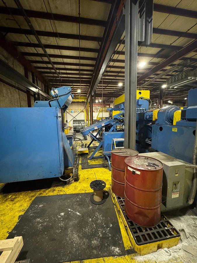 Used 60” x .075” x 50,000 Lb. Red Bud Cut To Length Line