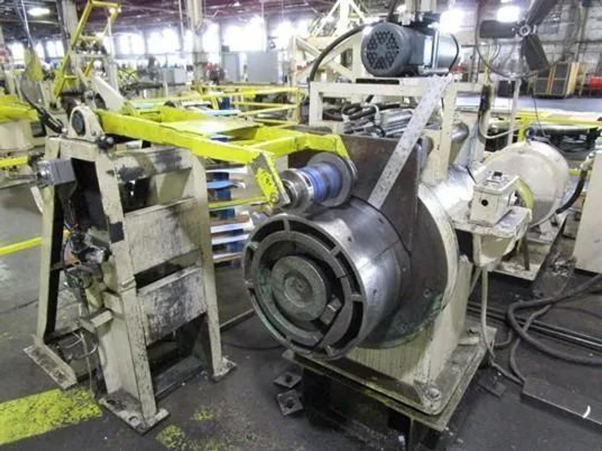 Used 4" Wide X .060" - .250" Coil To Coil Edging Line