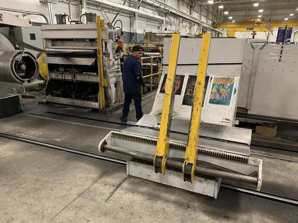 Used 54" x .015 - .125 x 30,000 Lbs. Pro-Eco/Loopco Slitting Line