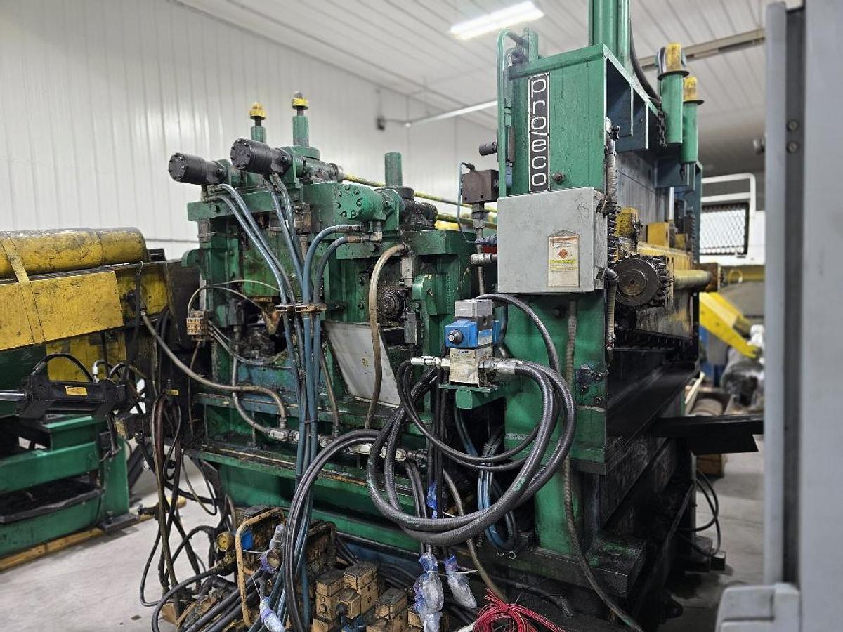 Used 60” x 0.250” x 50,000 lb Pro-Eco Slitting Line