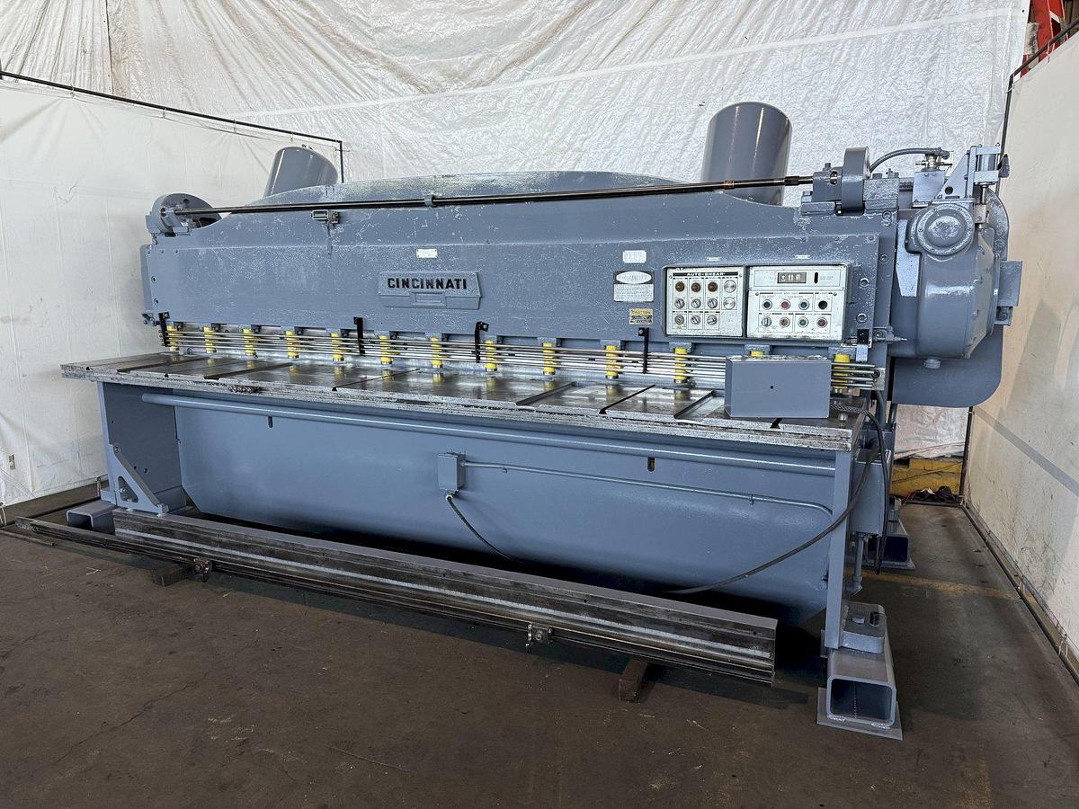 Used 12' X 1/4" CINCINNATI 1812 MECHANICAL SHEAR