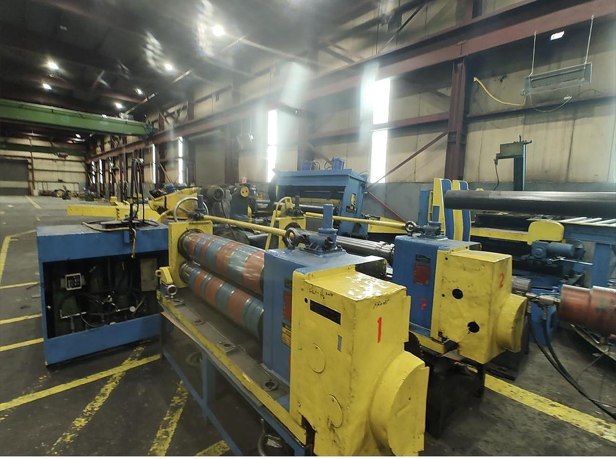 Used Loopco Model 160 Slitting Line, 7-1/2” Arbors, 1,500 FPM