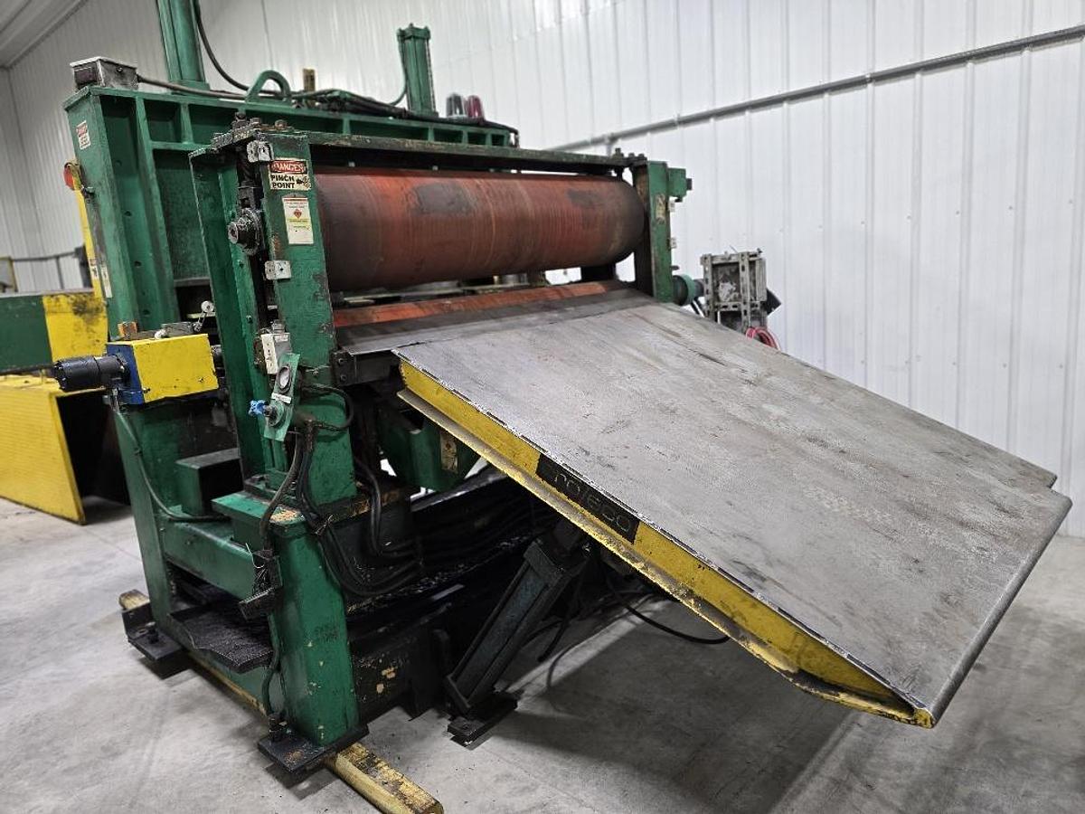 Used 60” x 0.250” x 50,000 lb Pro-Eco Slitting Line
