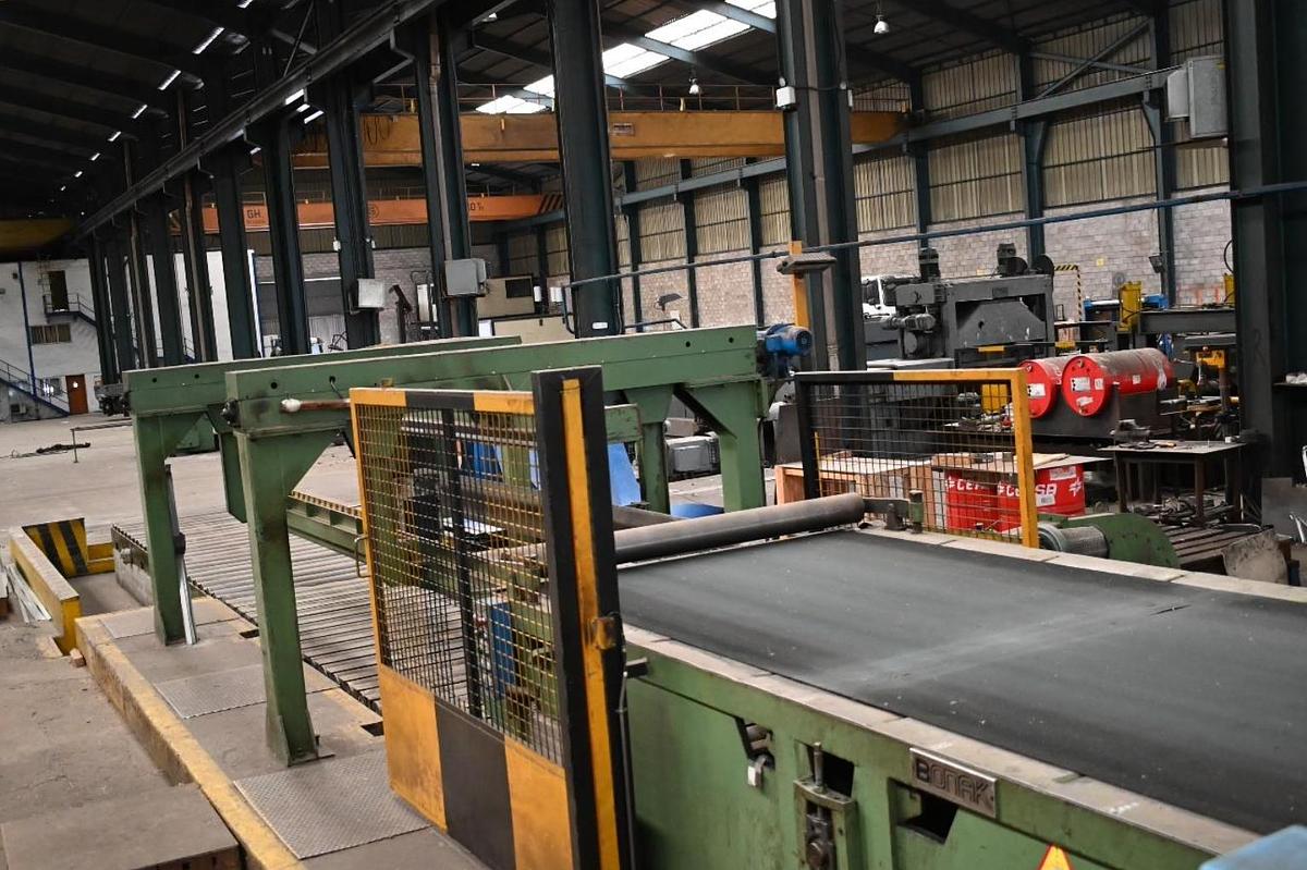 Used 61” x .118” x 55,000 lb Bonak Cut-To-Length Line