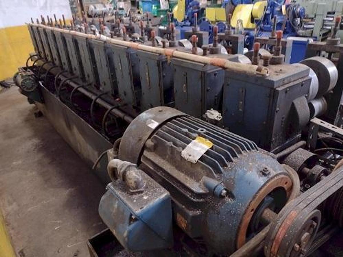 Used 12 Stand X 2.5” Ardcor/Roll Kraft Model F-10 Adjustable Width Stud Rollformer.