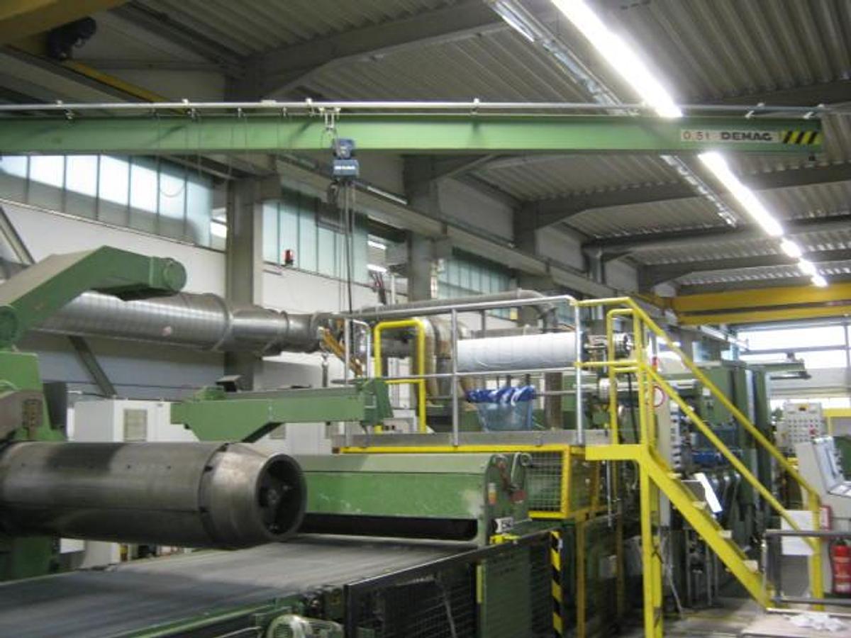 Used 50” x .040” George/Ungerer Grinding, Brushing & Cut To Length Line