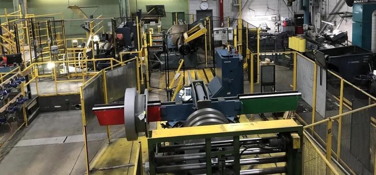Used 50” x .050” x 50,000# Pro-Eco Silicon Steel Double Loop Injector Head Precision Slitting Line