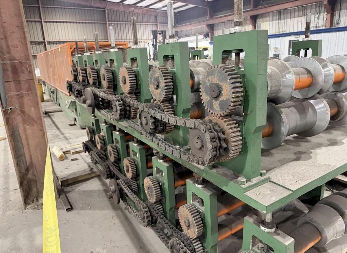 Used 14 Stand x 3" x 44" Bradbury Model 320 Panel Roll Forming Line