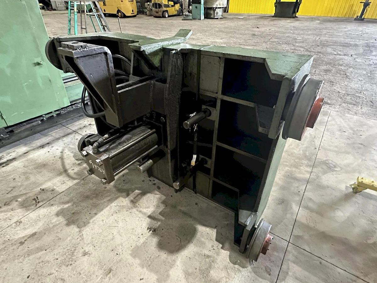 Used 20,000 LB X 48" RED BUD RBI MODEL #RM48-20S COIL REEL UNCOILER & CAR