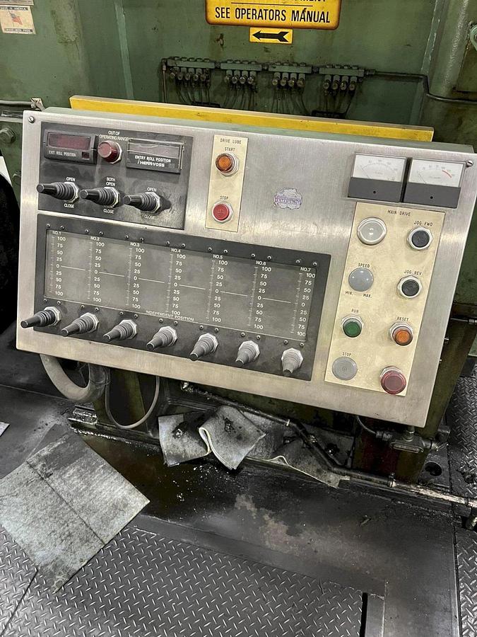 Used 72" x .187" Herr Voss 5HI Precision Leveler