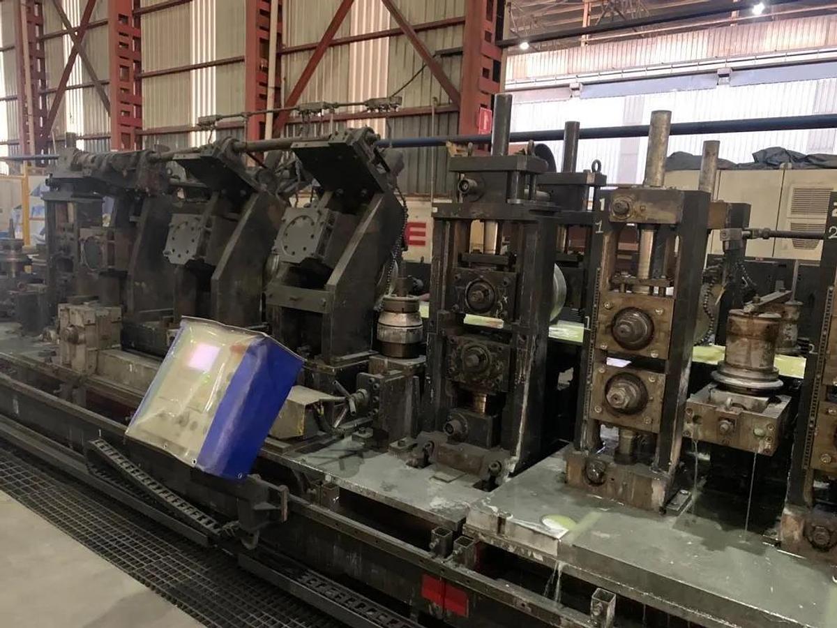 Used 100 mm x 100mm VAI / SEUTHE Direct Forming Tube Welding Line
