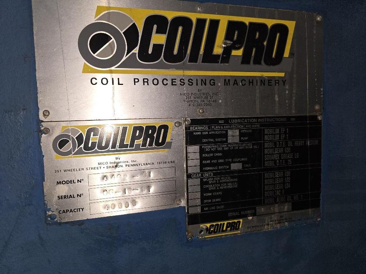 Used 49” x 40,000# Cincinnati Uncoiler