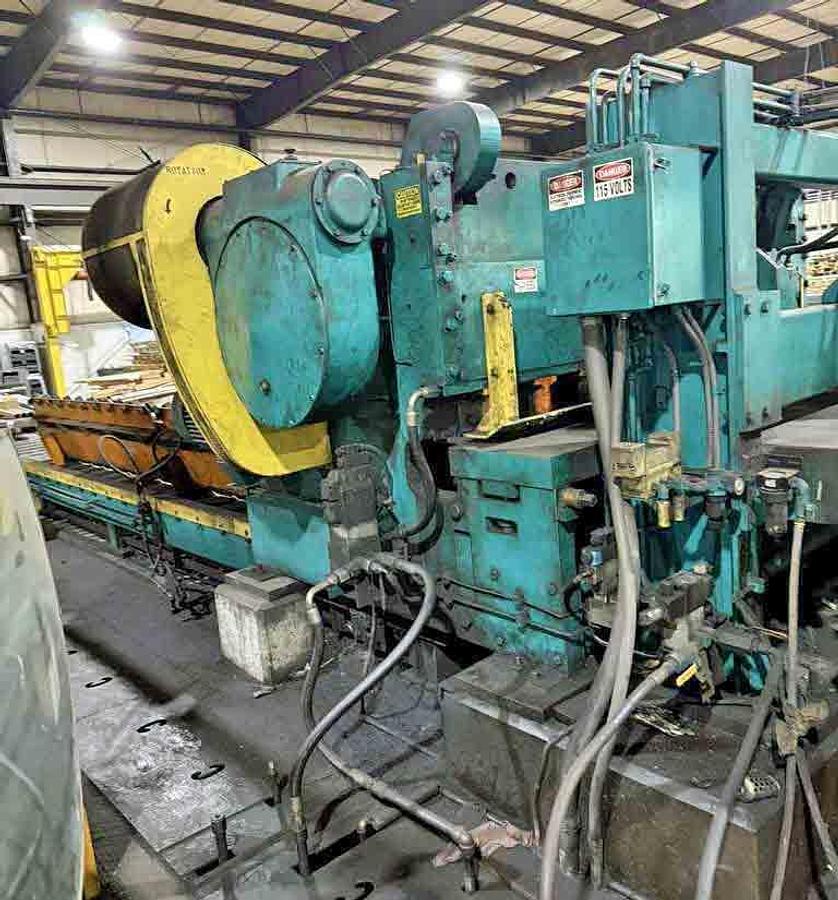 Used 74" x 0.375" x 60,000 Lb Herr Voss Cut To Length Line