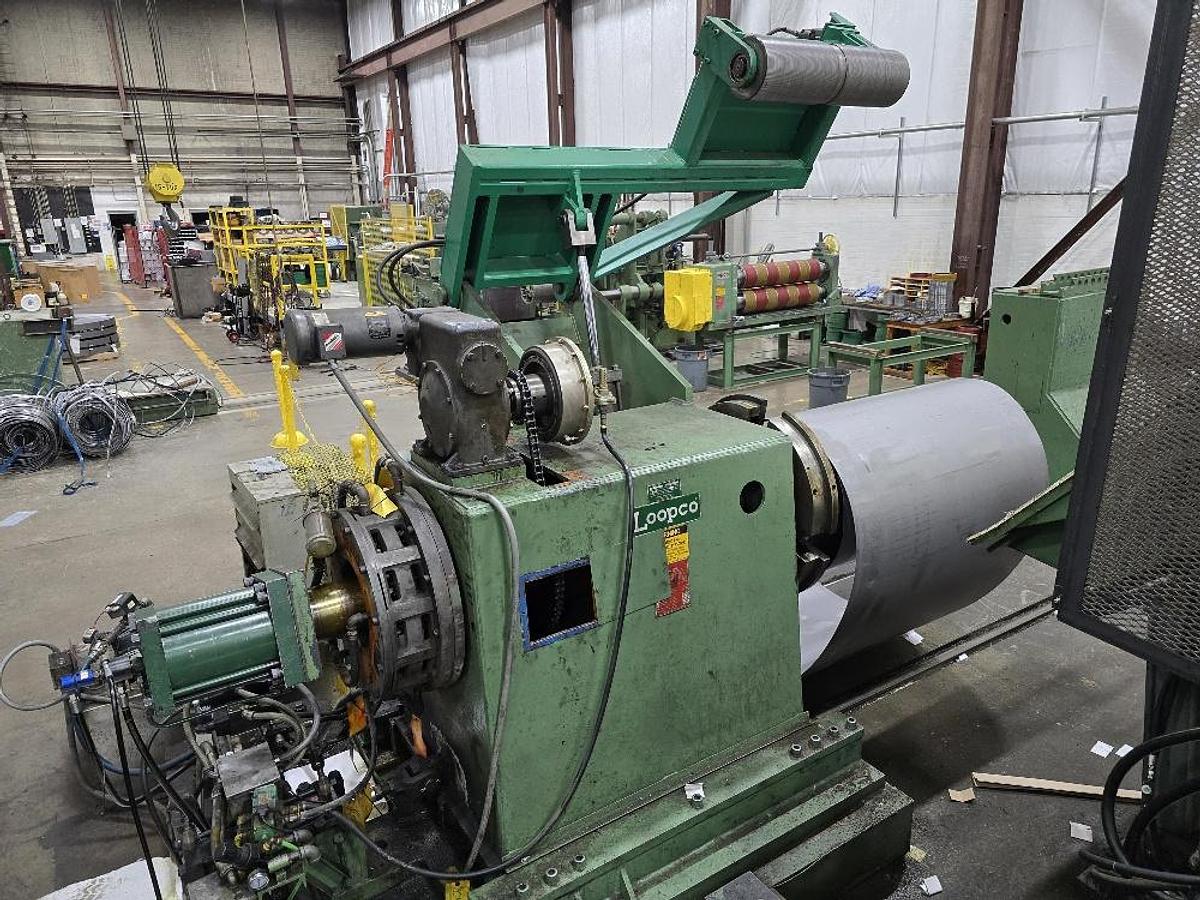 Used 60” X 50,000 Lb Loopco Slitting Line