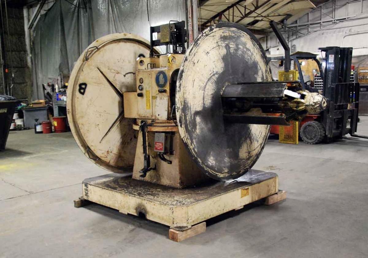 Used 10,000 Lb. x 24" Michigan Roll Form Double Uncoiler