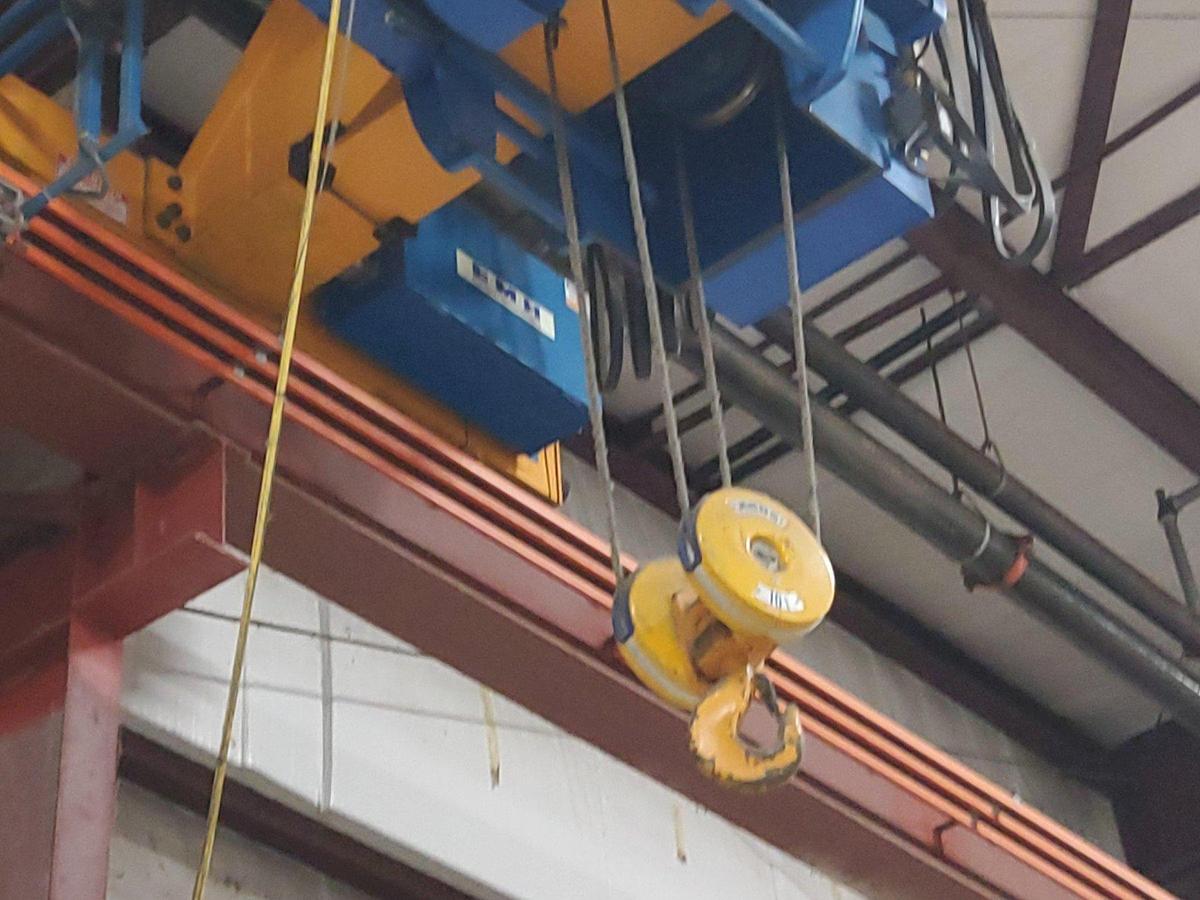 Used 10 Ton x 47’ ABBUS Bridge Crane with EMH Hoist