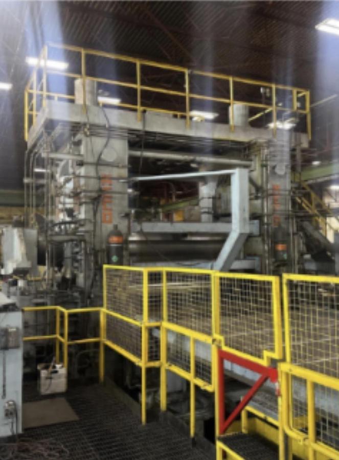Used 96" x 0.500" x 90,000 Lb. Meco / Bradbury Temper Mill & Cut-to-Length Line