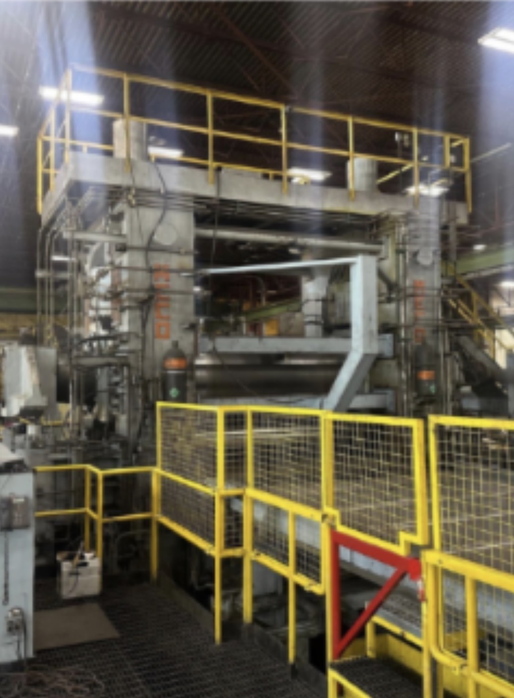 Used 96" x 0.500" x 90,000 Lb. Meco / Bradbury Temper Mill & Cut-to-Length Line