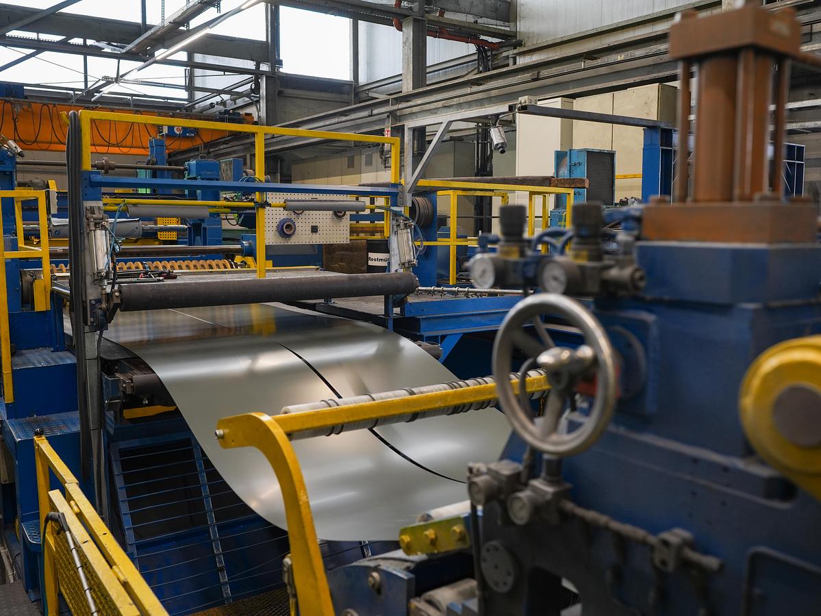 Used 65” x .098” Stainless Steel Slitting Line