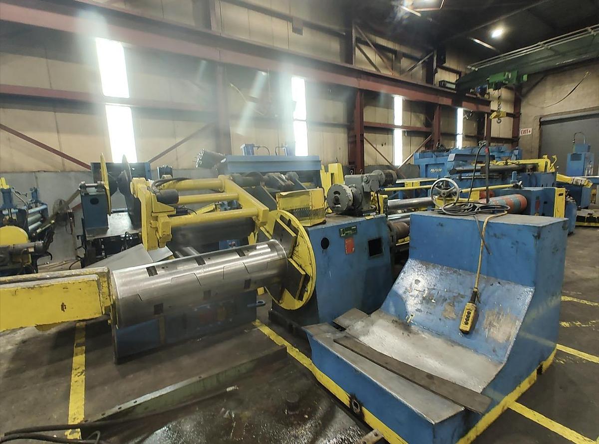 Used Loopco Model 160 Slitting Line, 7-1/2” Arbors, 1,500 FPM