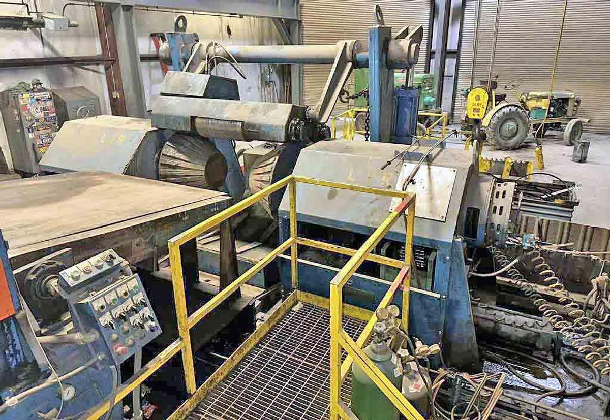 Used 72” X 0.500” X 60,000 Lbs. Delta Cut-To-Length Line