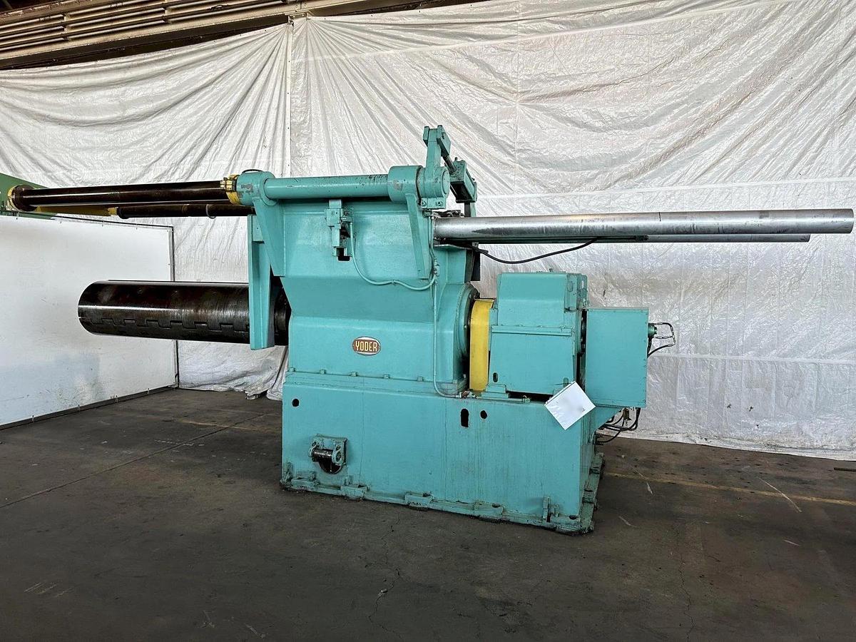 Used 84" x 80,000 Lbs. Yoder Recoiler