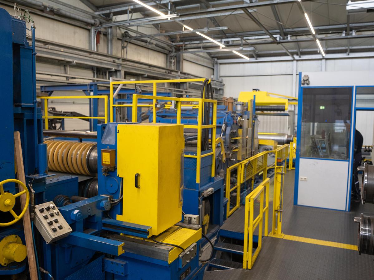 Used 65” x .098” Stainless Steel Slitting Line