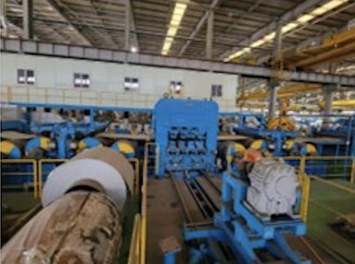 Used 63” x 0.079” x 28,000 Lb Tension Leveling Line