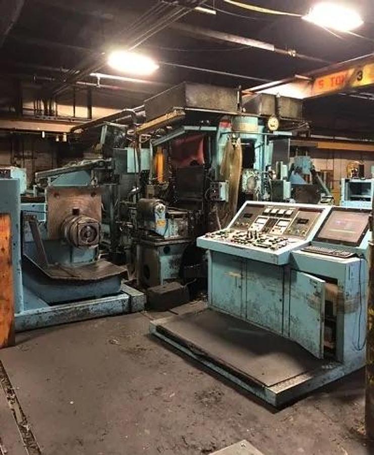 Used 18” Ruesch 4HI Reversing Rolling Mill With Hydraulic Screw Downs