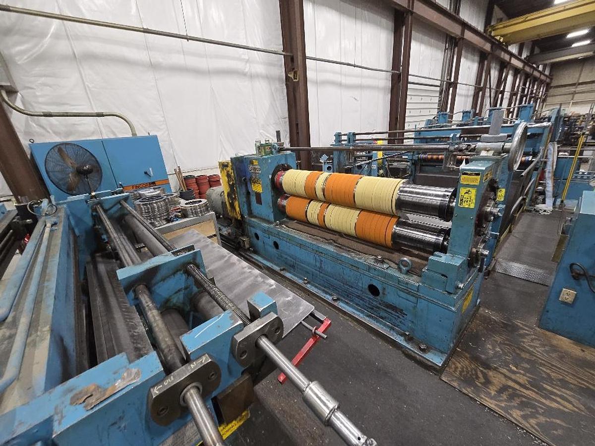 Used 72” X 50,000 Lb Loopco Slitting Line
