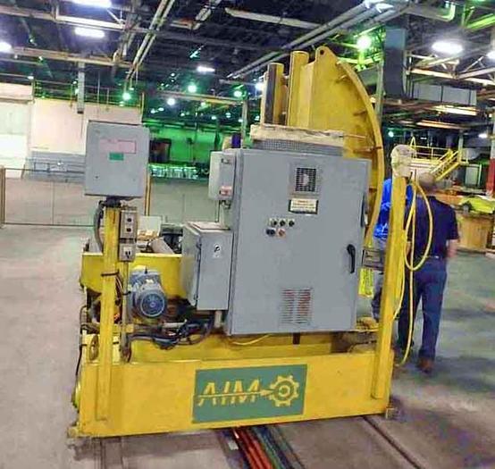 Used 22000 lb. AIM Traveling Upender, 72" wide, 72" OD