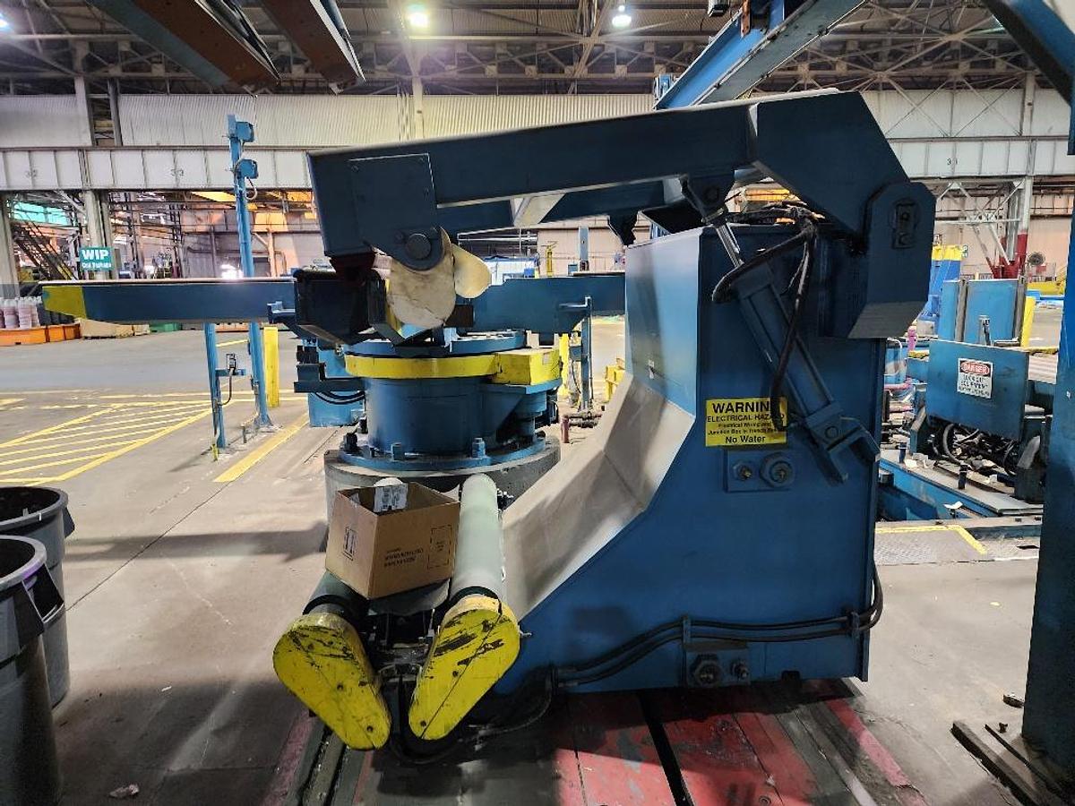 Used 52” x .100” x 35,000 Lb. Stamco Double-Loop Slitting Line