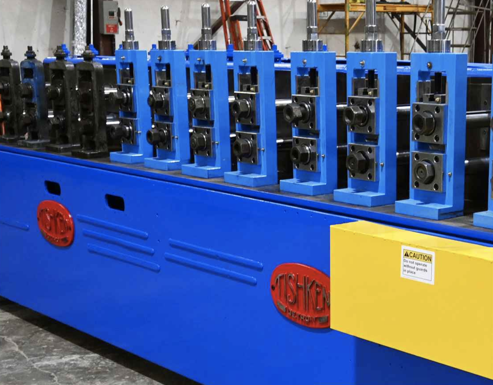 Used 12 Stand x 2” x 8” Tishken Rollformer