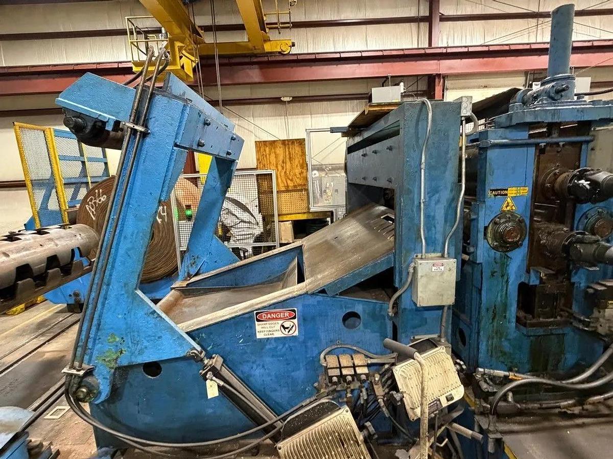 Used 54” x 0.187” x 40,000# Loopco Slitting Line