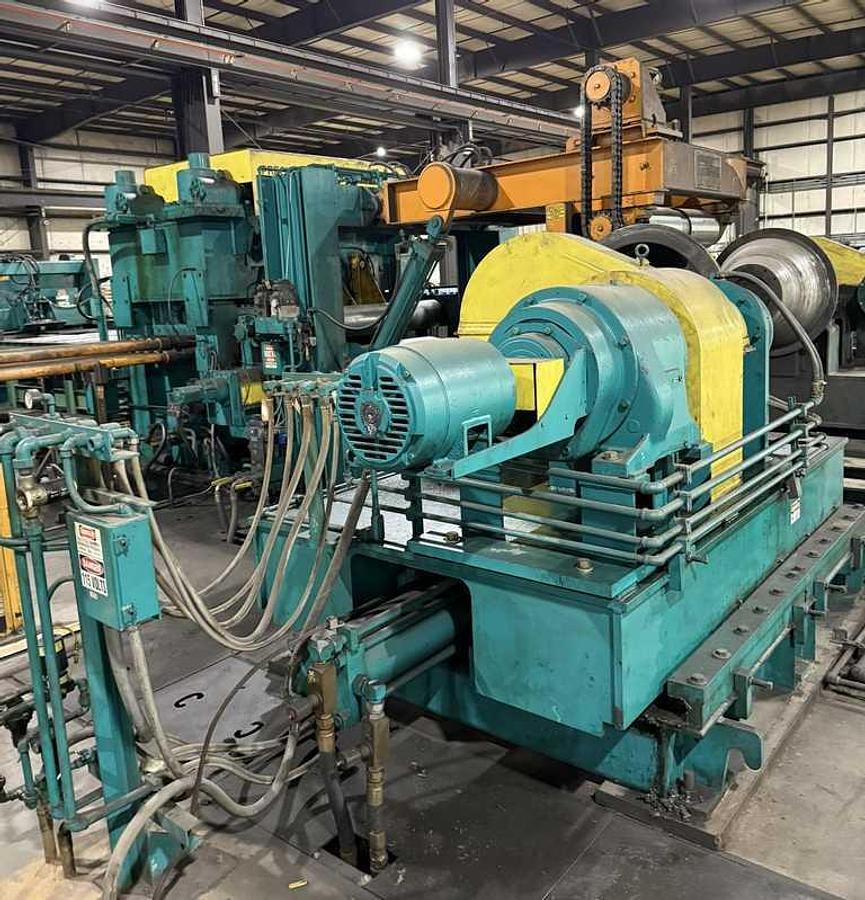 Used 74" x 0.375" x 60,000 Lb Herr Voss Cut To Length Line