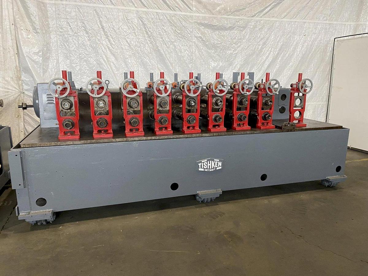 Used 22/24 Stand x 3.5” x 21” Tishken  Rollformer, New 1999