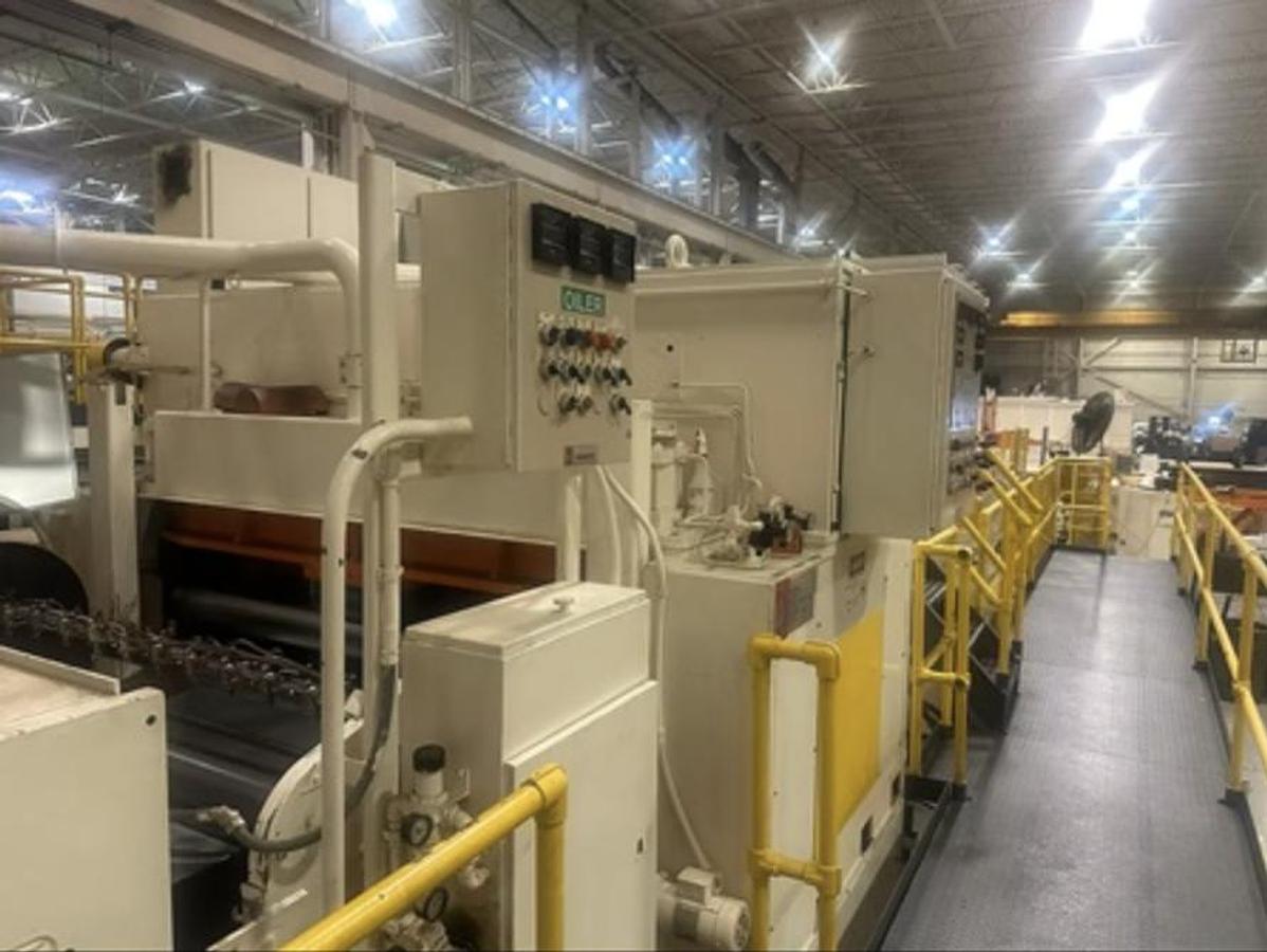 Used 72” x .135” x 75,000 lb Automatic Feed Trapezoidal Cut-To-Length Line