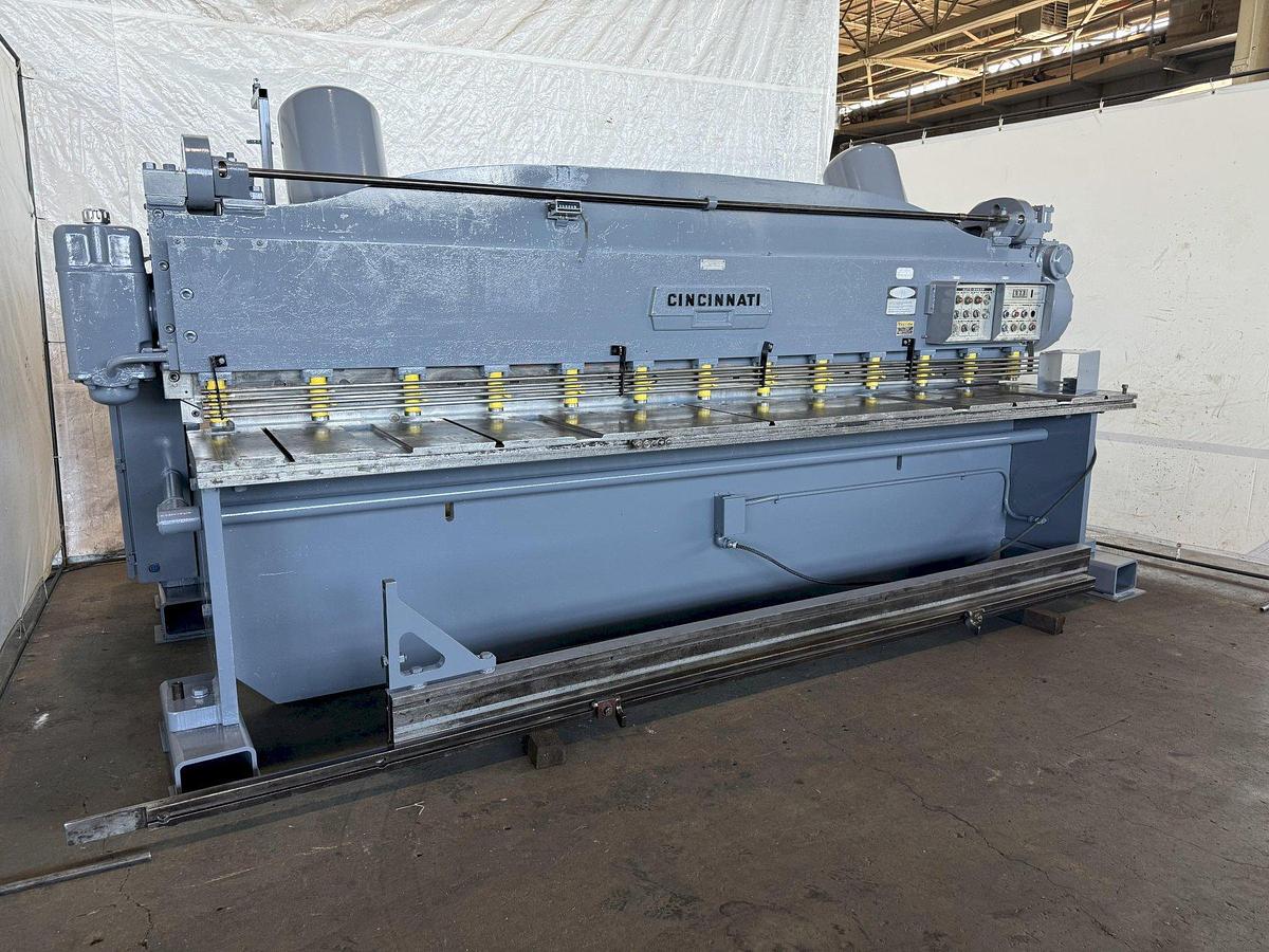 Used 12' X 1/4" CINCINNATI 1812 MECHANICAL SHEAR